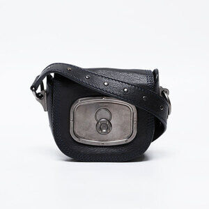 Celine Leather Shoulder Bag Black WS21104